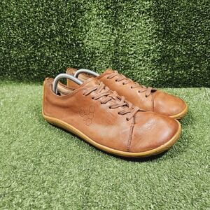 VivoBarefoot Addis Barefoot Tan Brown Leather Casual Sneakers Mens 42 US 9